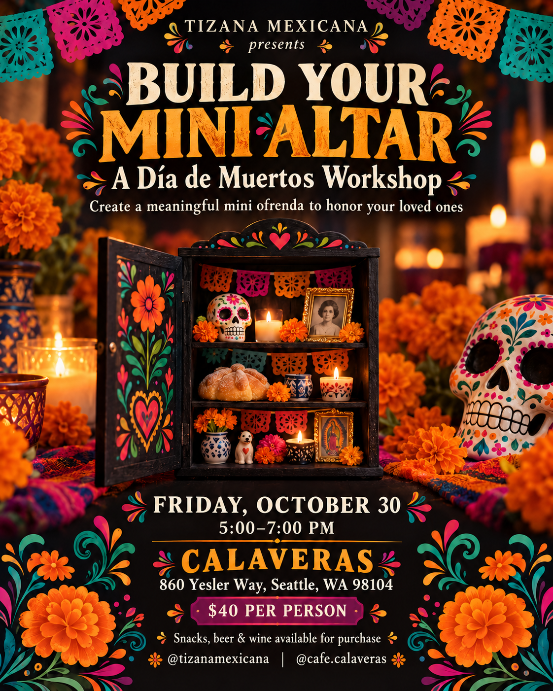 Build Your Mini Altar: A Día de Muertos Workshop 🌼🕯️